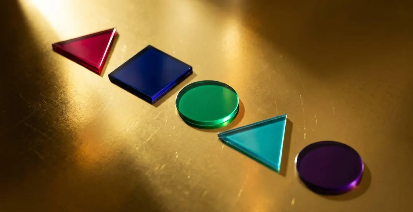 Échantillons de couleurs vibrantes imprimées sur fond or métallisé